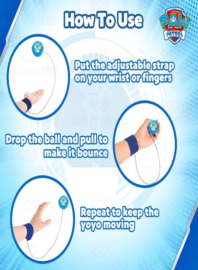 ويمبلي كرة يو يو من ويمبلي باو باترول، لعبة أنشطة للأطفال من الجنسين، مزودة بسوار معصم قابل للتعديل وإضاءة LED، هدية مثالية للمناسبات الخاصة أو أعياد الميلاد - ألوان عشوائية - Image 2